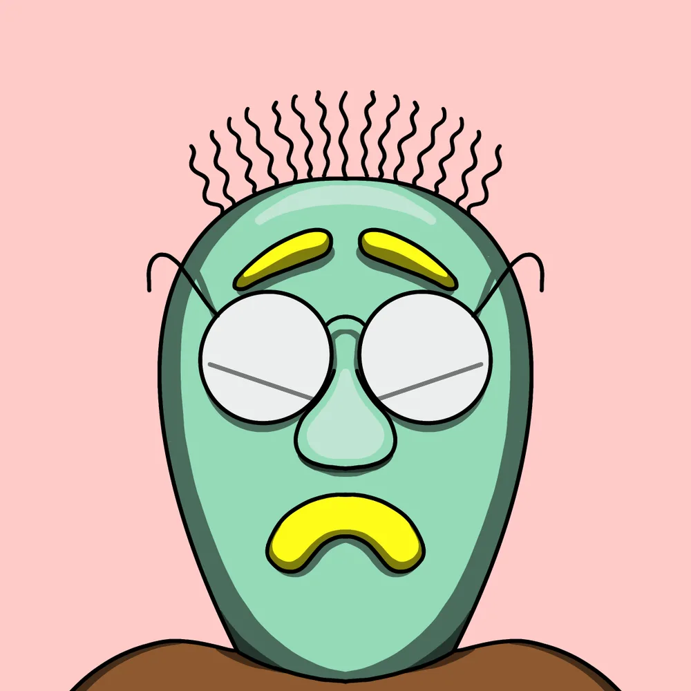 Horny Nerd — Hedz No. 851, recovered original artwork by Matt Furie