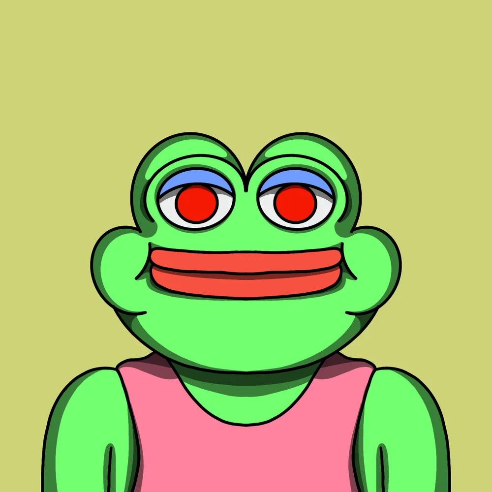 Goompy Greenman — Hedz No. 861, recovered original artwork by Matt Furie
