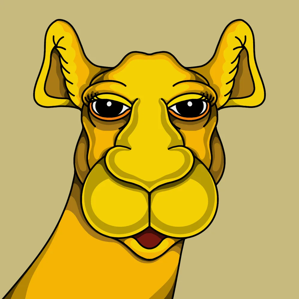 Camel — Hedz No. 862, recovered original artwork by Matt Furie