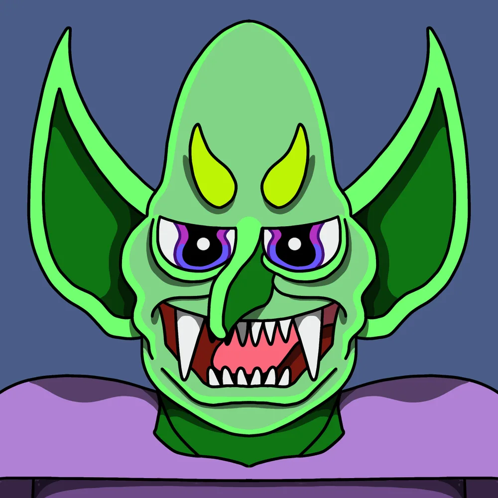 Big Head Grog — Hedz No. 868, recovered original artwork by Matt Furie