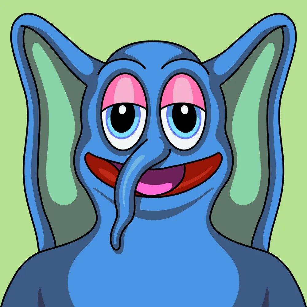 Bumbo Ellaflapper — Hedz No. 875, recovered original artwork by Matt Furie