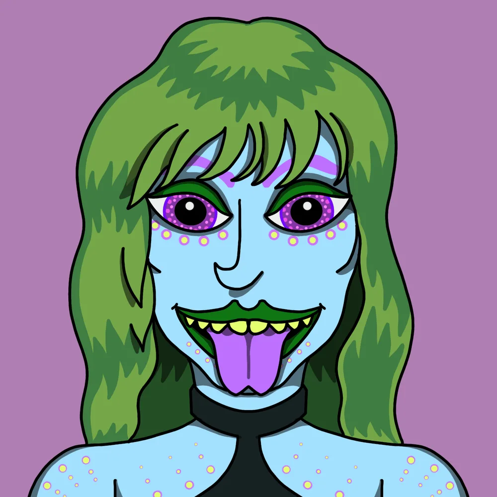 Partylicker — Hedz No. 876, recovered original artwork by Matt Furie