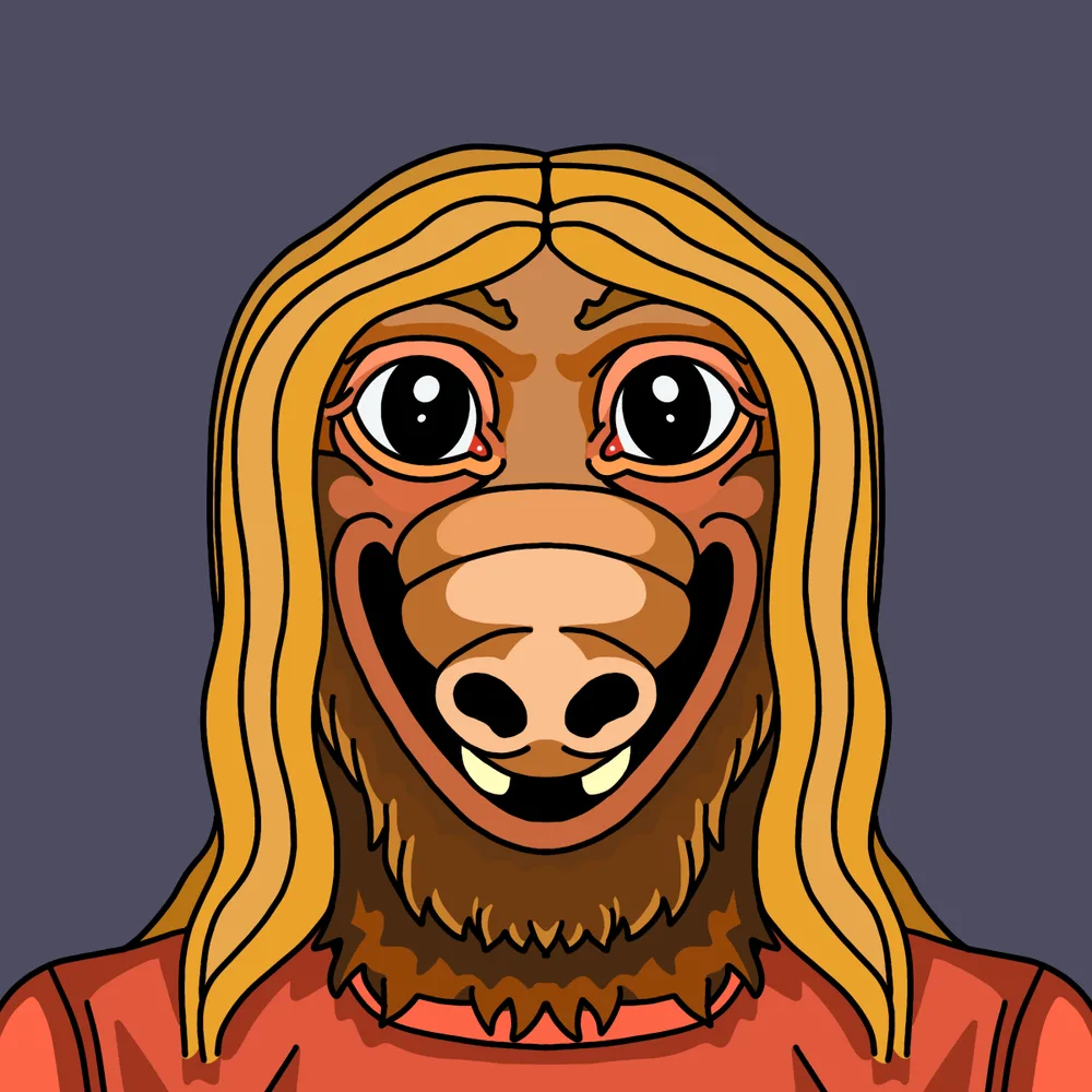 Hippie Cateater — Hedz No. 877, recovered original artwork by Matt Furie