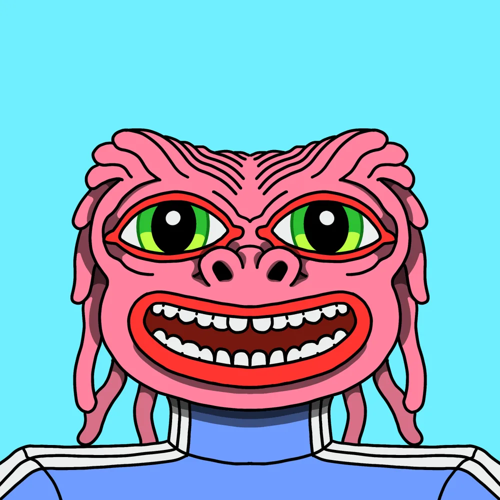 Noodles — Hedz No. 878, recovered original artwork by Matt Furie