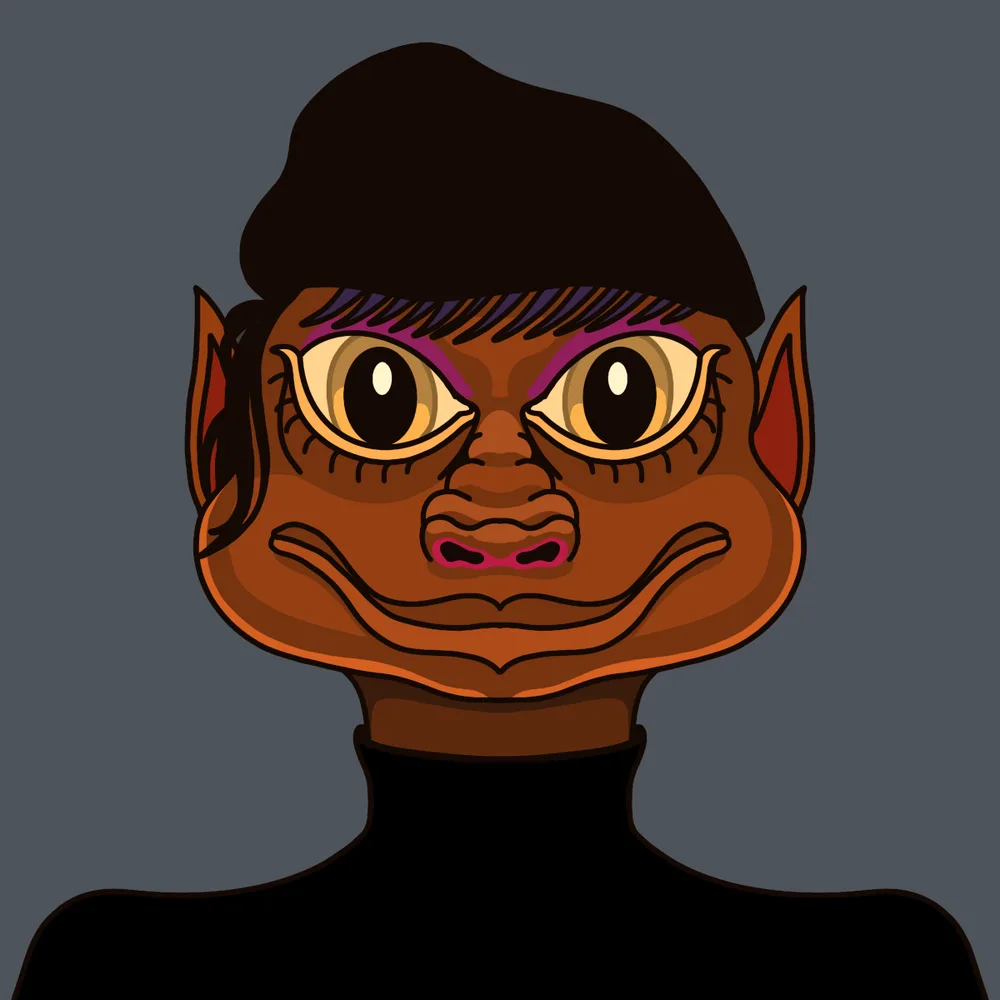 Artsy Lizard — Hedz No. 883, recovered original artwork by Matt Furie