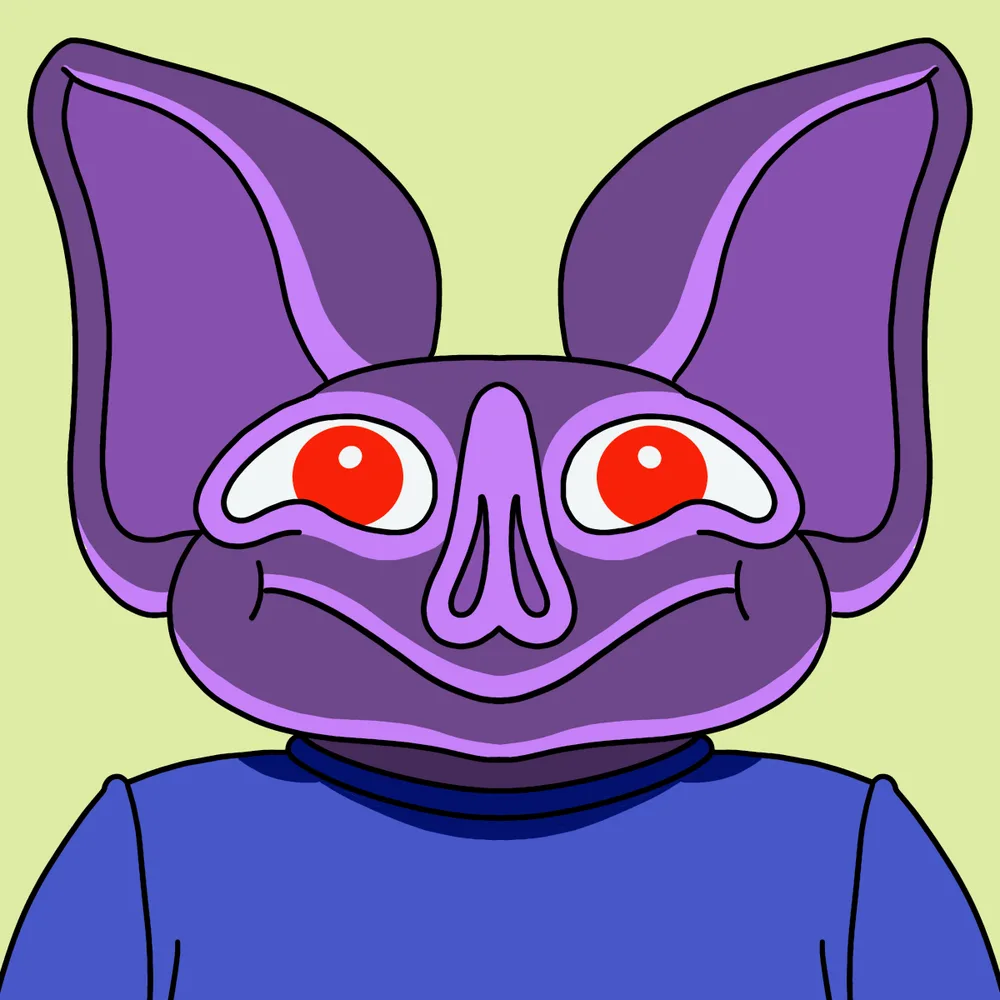 Sonarboy Purple Snurple — Hedz No. 891, recovered original artwork by Matt Furie