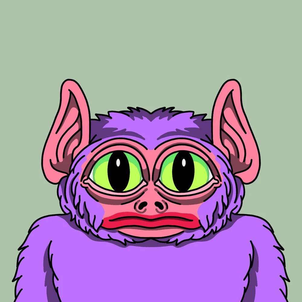 Bushbaby — Hedz No. 896, recovered original artwork by Matt Furie