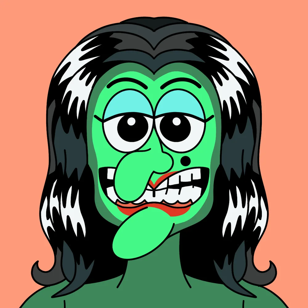 Witchwoman Eyeshadow — Hedz No. 009, recovered original artwork by Matt Furie