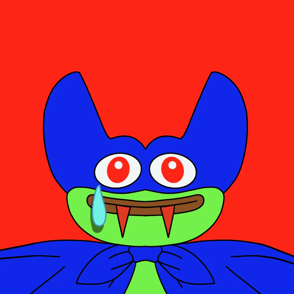 Batear Frogman — Hedz No. 906, recovered original artwork by Matt Furie