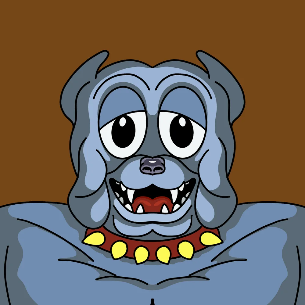 Bigdog Spikemaster — Hedz No. 908, recovered original artwork by Matt Furie