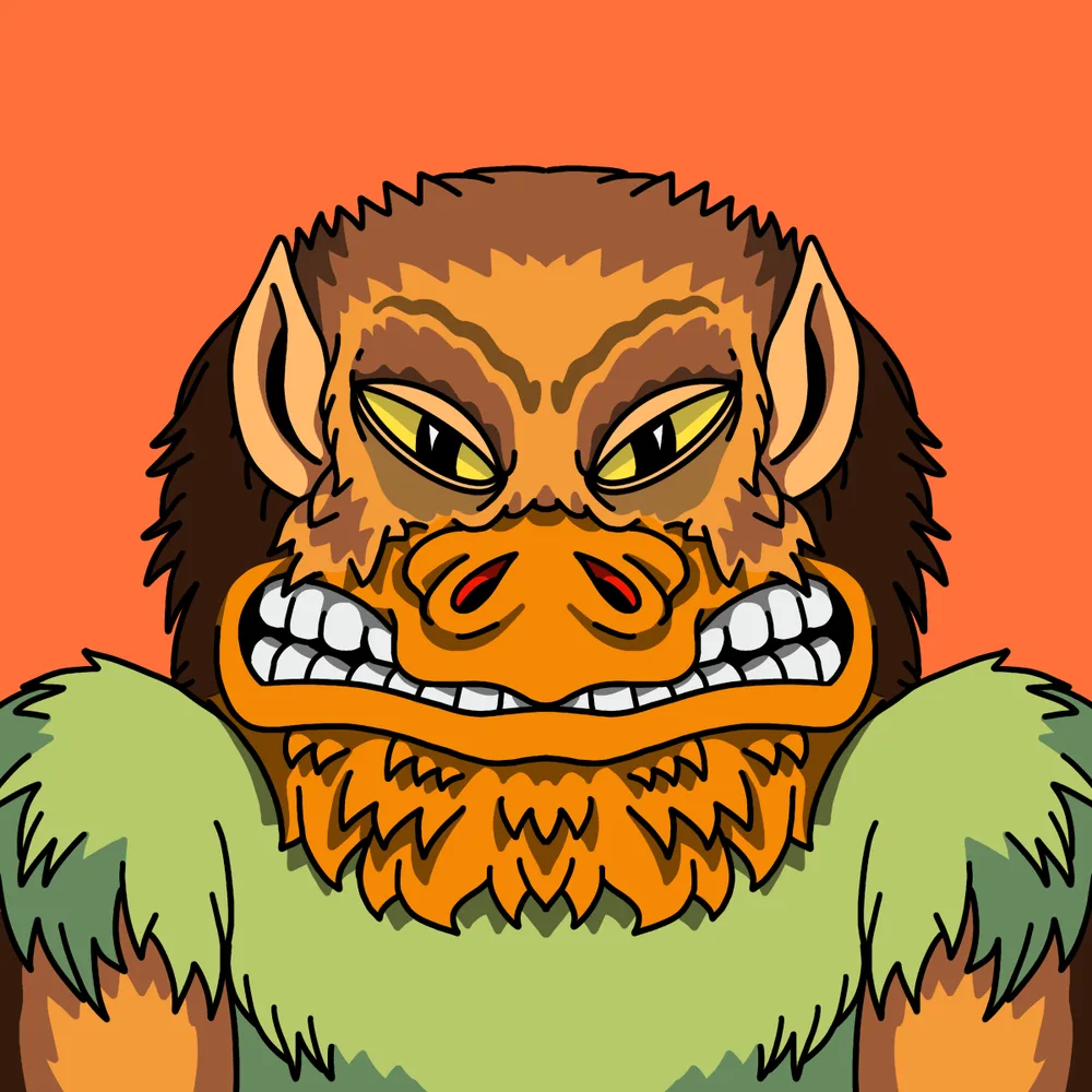 Angry Chickensnatch — Hedz No. 910, recovered original artwork by Matt Furie