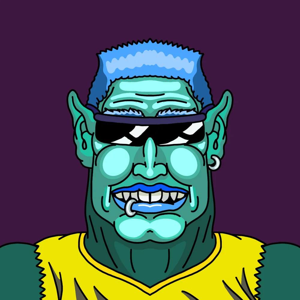 Cyberpunk Daddy — Hedz No. 913, recovered original artwork by Matt Furie
