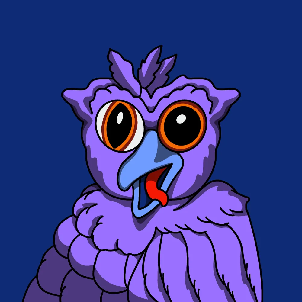 Birdshit Plerper — Hedz No. 914, recovered original artwork by Matt Furie
