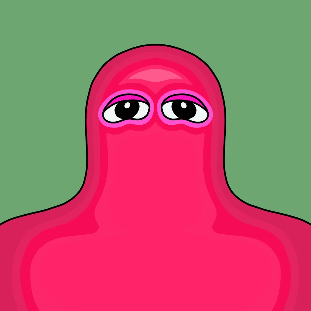 Pink Weiner — Hedz No. 915, recovered original artwork by Matt Furie