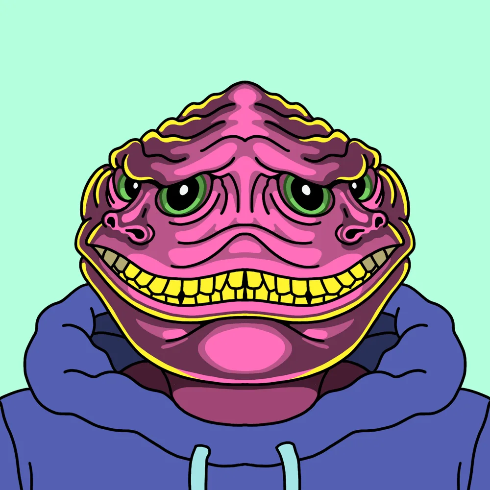 Man-e-face Pinkie — Hedz No. 916, recovered original artwork by Matt Furie