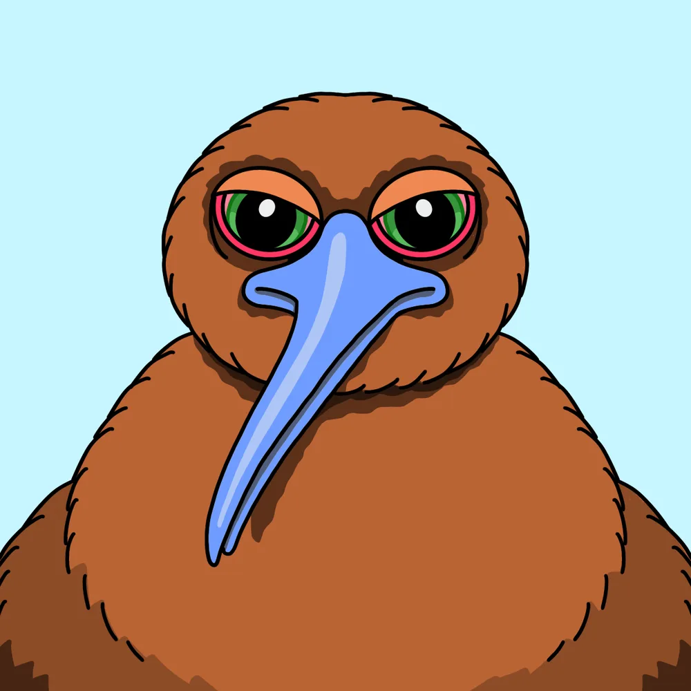 Kiwi — Hedz No. 920, recovered original artwork by Matt Furie