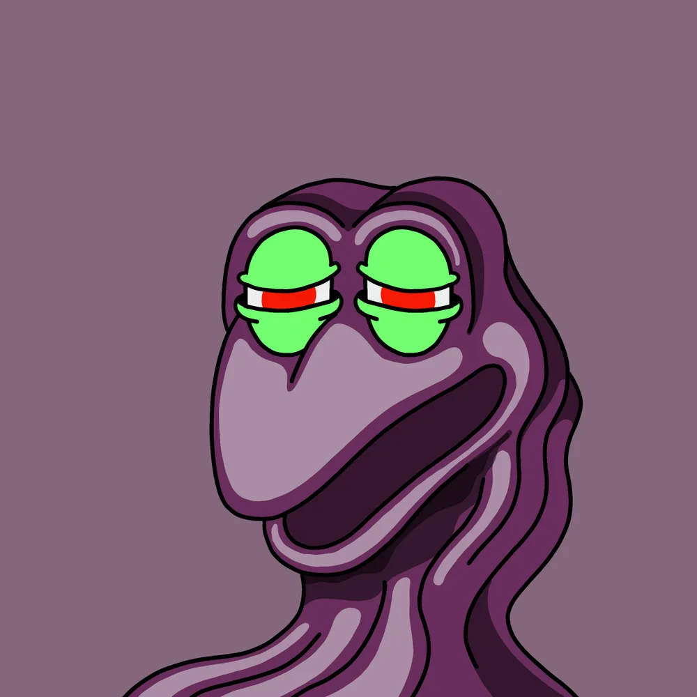 Doink Slider Grey — Hedz No. 926, recovered original artwork by Matt Furie