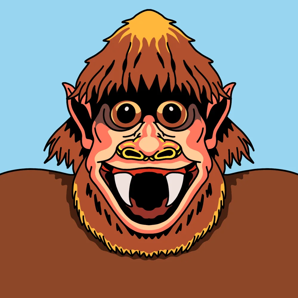 Toothy Doofus — Hedz No. 937, recovered original artwork by Matt Furie