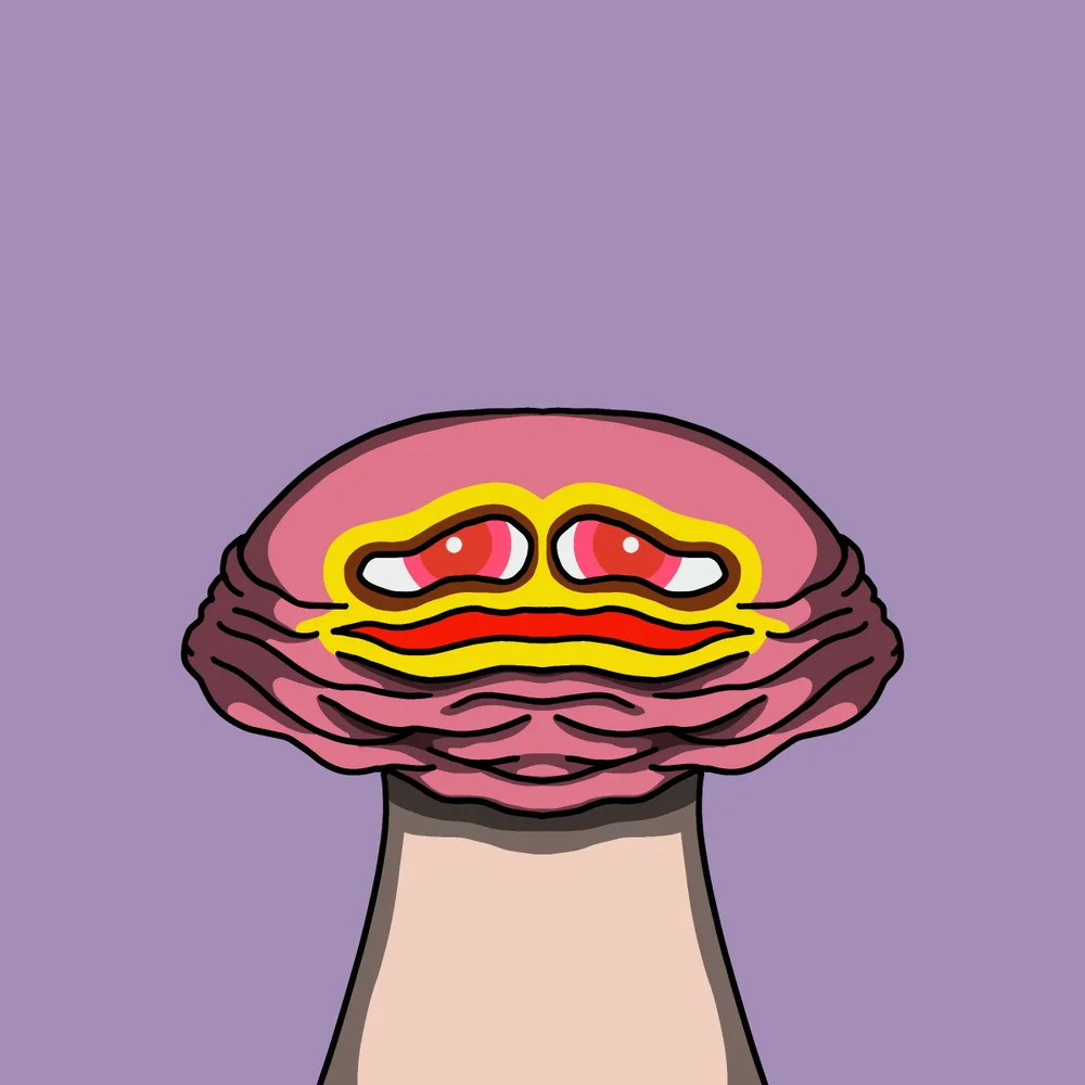 Grandpa Shroom — Hedz No. 946, recovered original artwork by Matt Furie