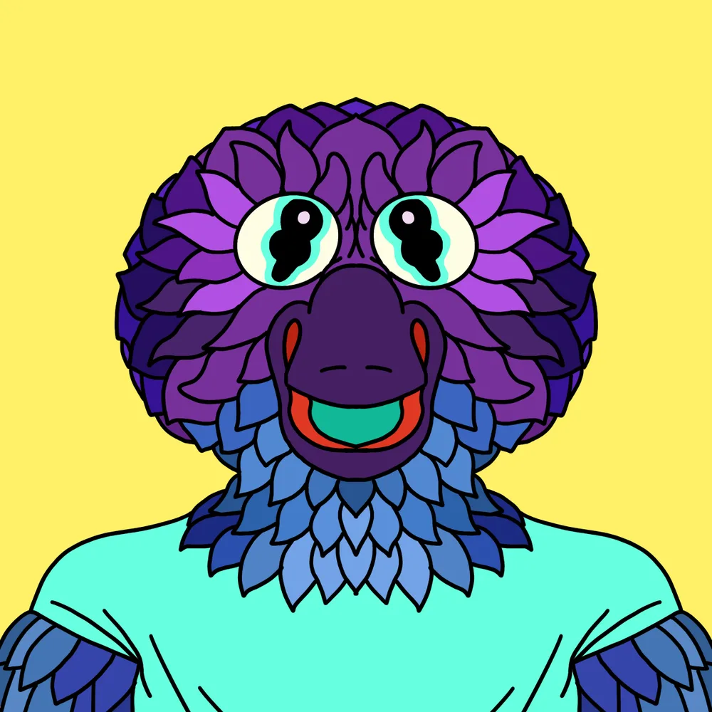 Birdface Screamer — Hedz No. 095, recovered original artwork by Matt Furie