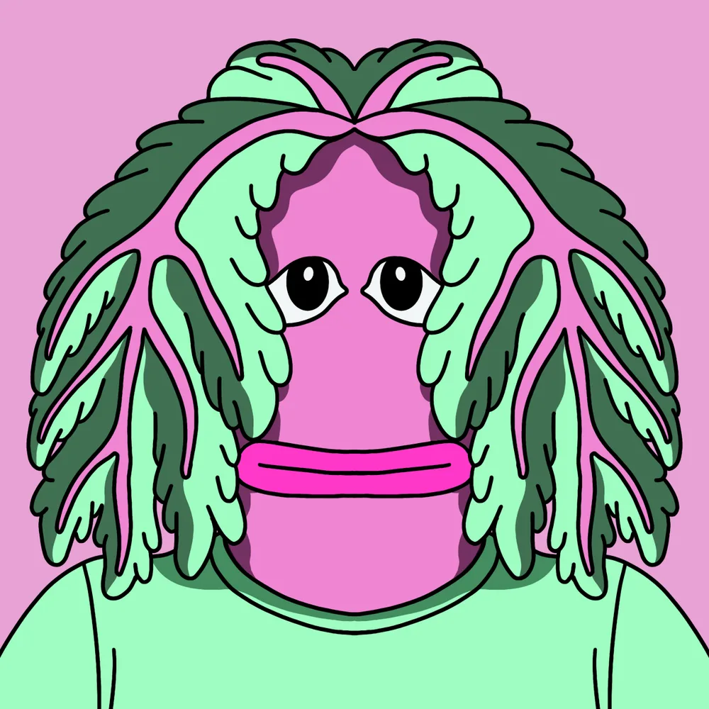 Leafflap Pinko — Hedz No. 954, recovered original artwork by Matt Furie