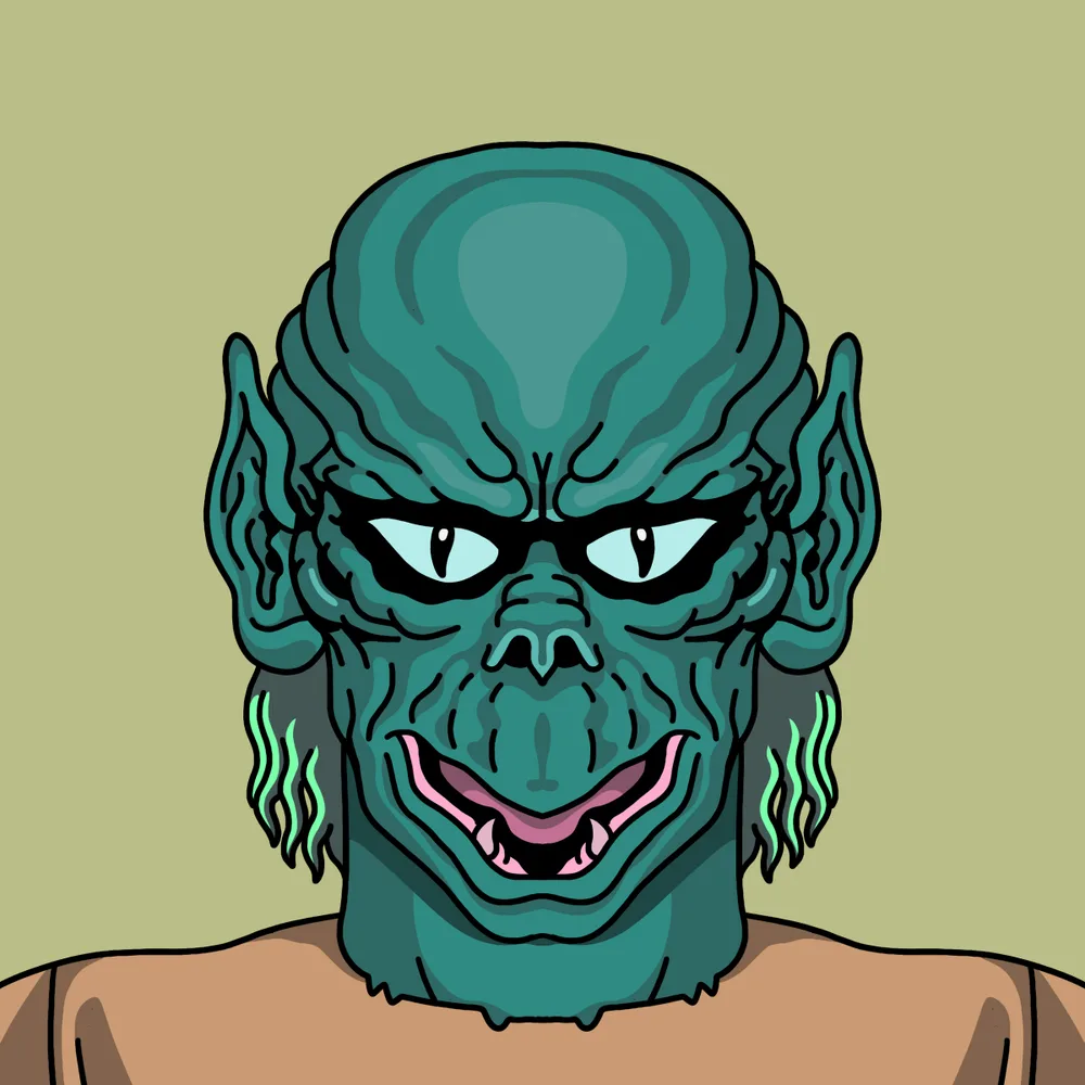 Brainiac Monsterboy — Hedz No. 957, recovered original artwork by Matt Furie
