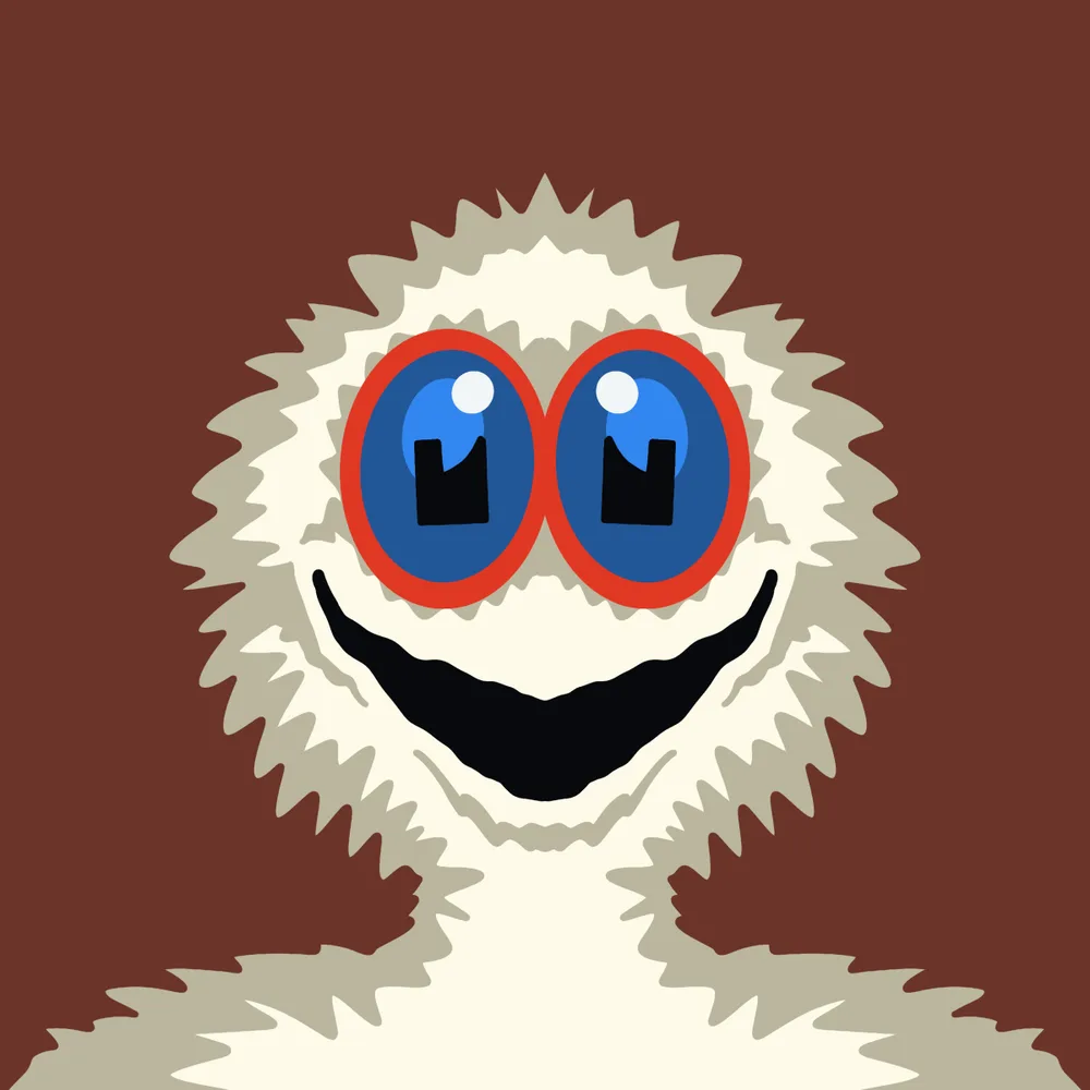 Puffybird White — Hedz No. 967, recovered original artwork by Matt Furie