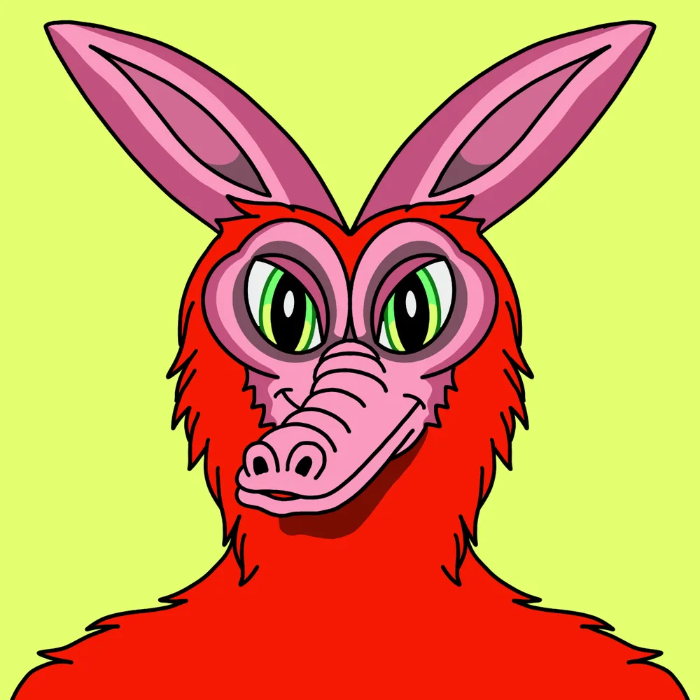 Zoodle — Hedz No. 971, recovered original artwork by Matt Furie