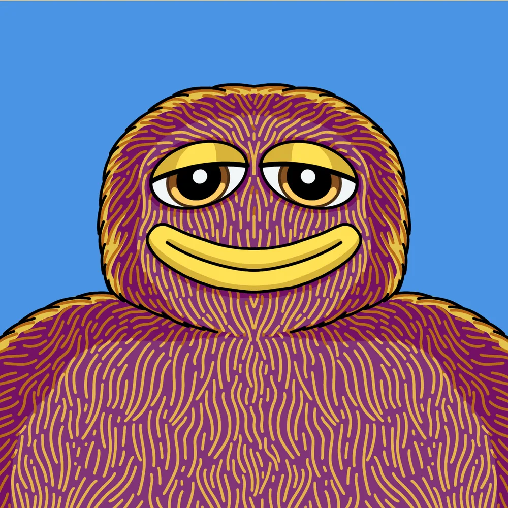 Goodfriend Furry — Hedz No. 974, recovered original artwork by Matt Furie