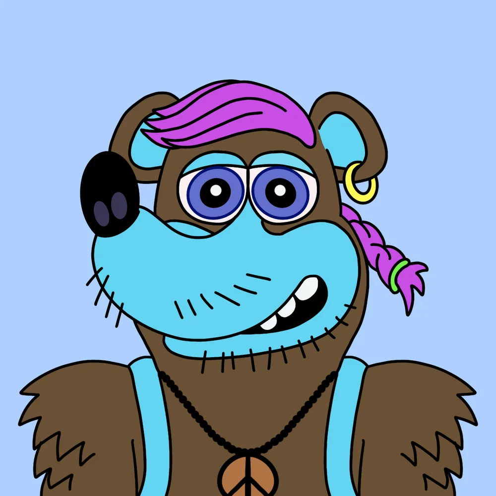 Ratbear — Hedz No. 979, recovered original artwork by Matt Furie