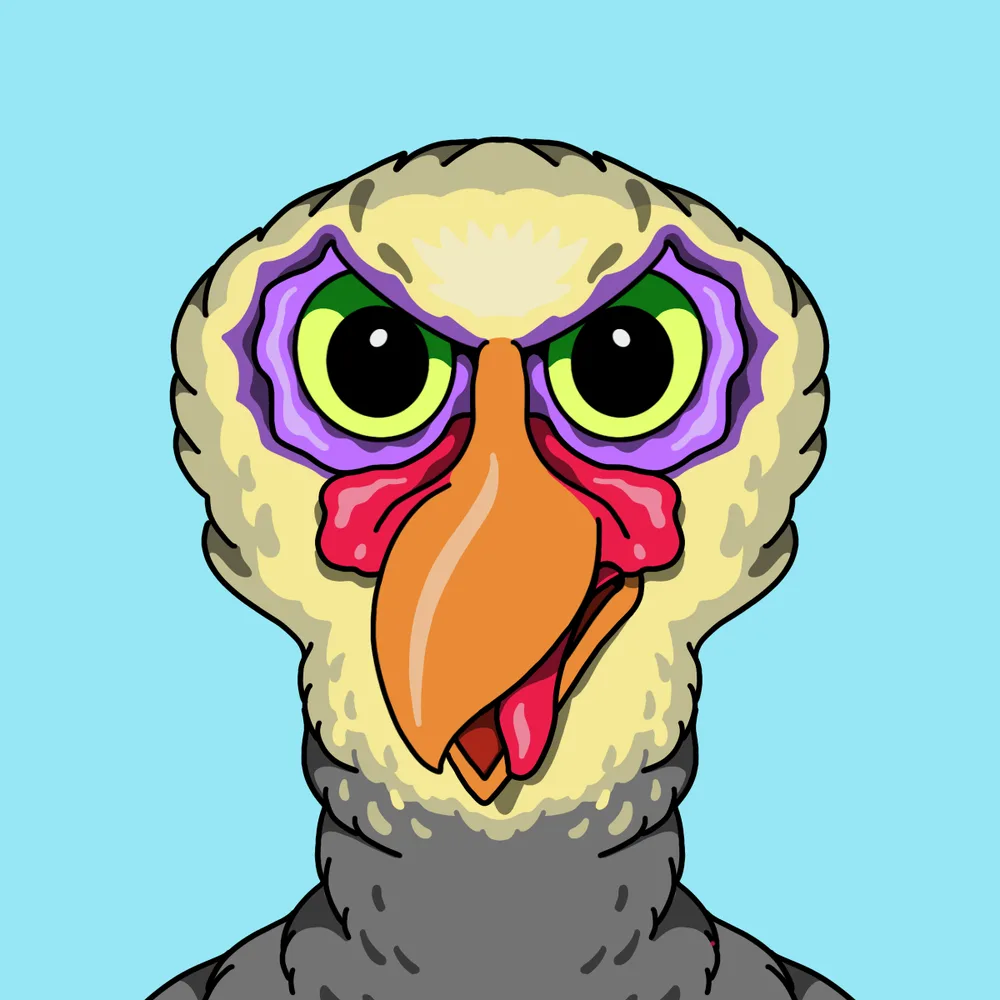 Gobbler — Hedz No. 982, recovered original artwork by Matt Furie