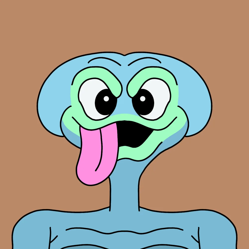 Zubladoid — Hedz No. 983, recovered original artwork by Matt Furie