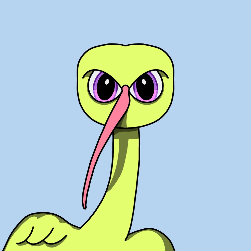 Pinbeak — Hedz No. 987, recovered original artwork by Matt Furie