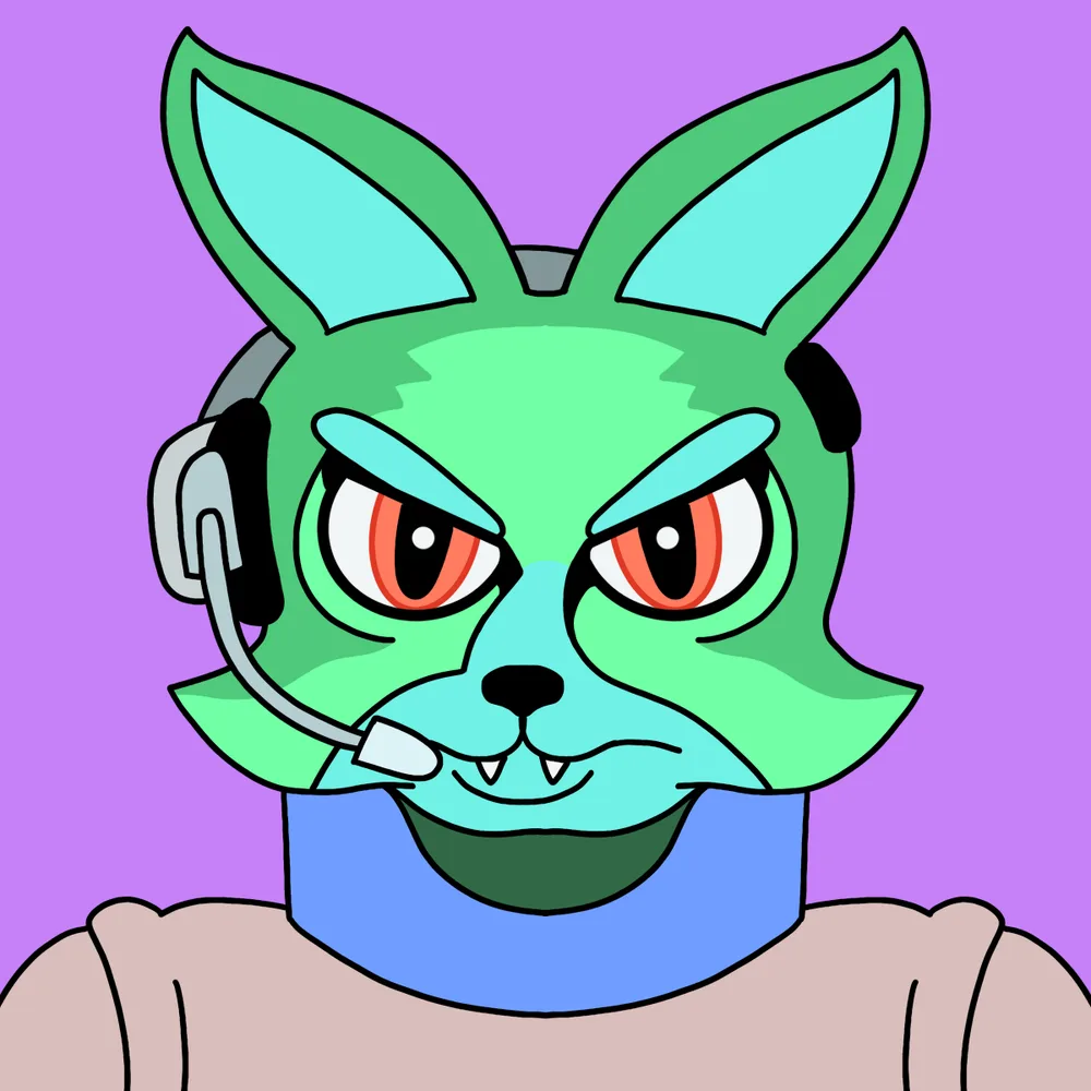 Spacefox Jr — Hedz No. 994, recovered original artwork by Matt Furie