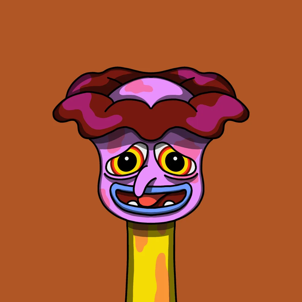 Blimper Shroom — Hedz No. 996, recovered original artwork by Matt Furie