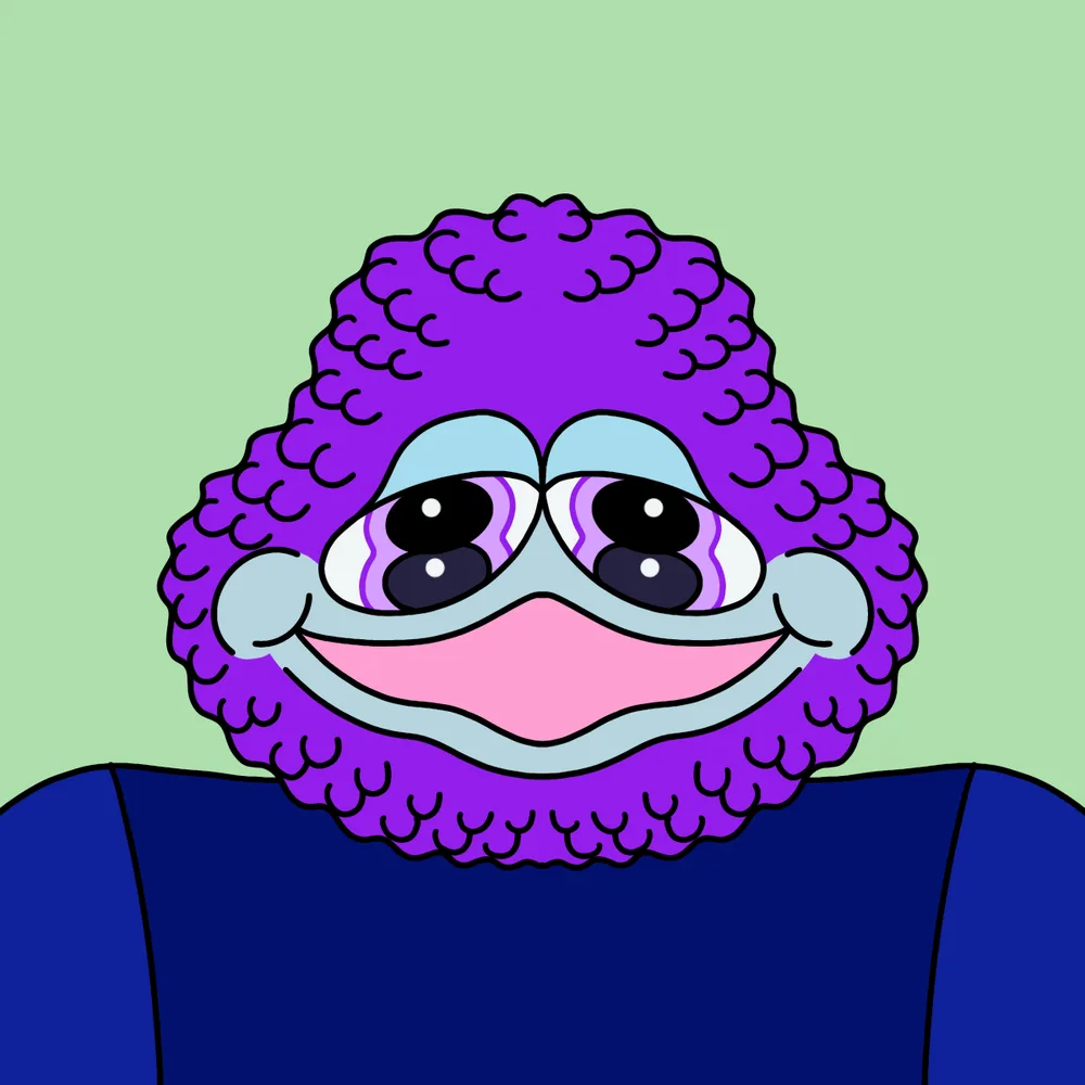 Grape Quaker — Hedz No. 998, recovered original artwork by Matt Furie